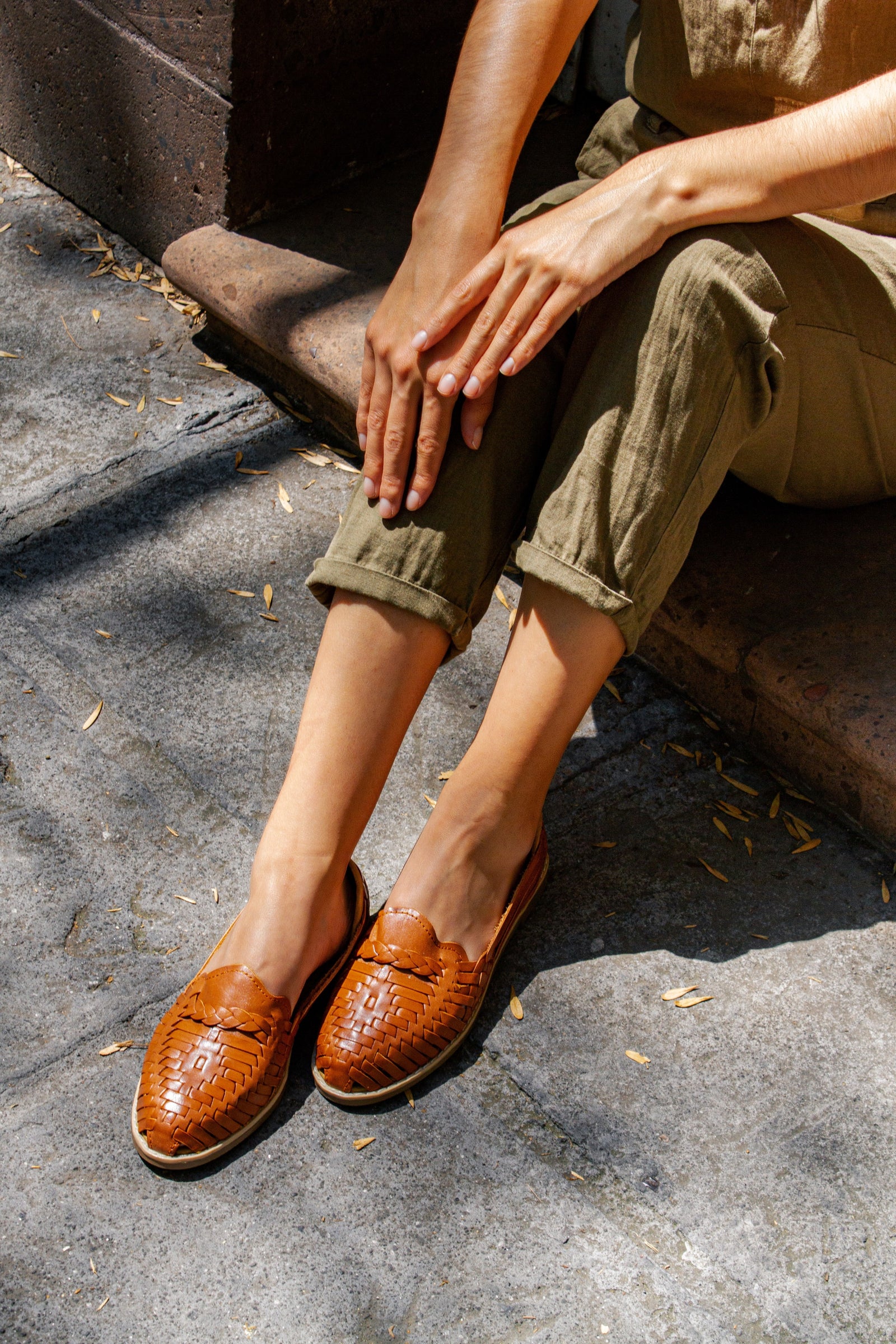 Neutral Colored Huarache Sandals