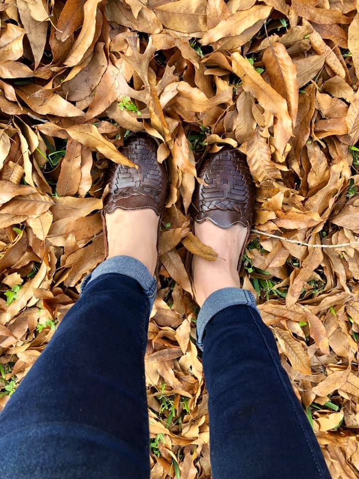 Essential Brown Leather Huarache Sandals