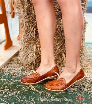 Brown Laces Mexican Leather Huaraches