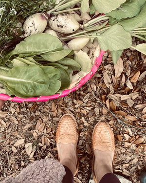 The Natural Leather Huarache Flat Sandals