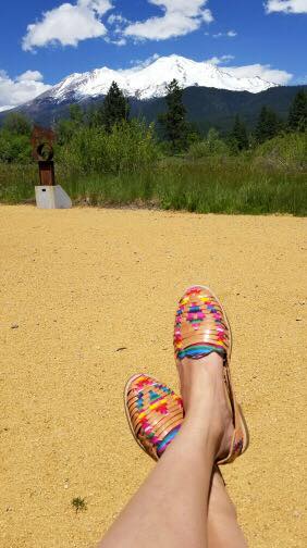 Artisans Vibrant Leather Huarache Sandals