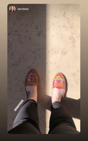 Artisans Vibrant Leather Huarache Sandals