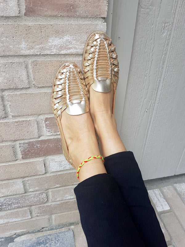 Golden Land Mexican Leather Huaraches Ethnic Heritage