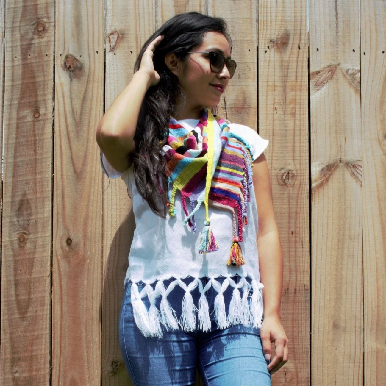 Orquidea Loom Woven Mexican Blouse