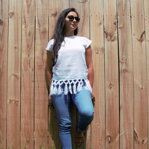 Orquidea Loom Woven Mexican Blouse