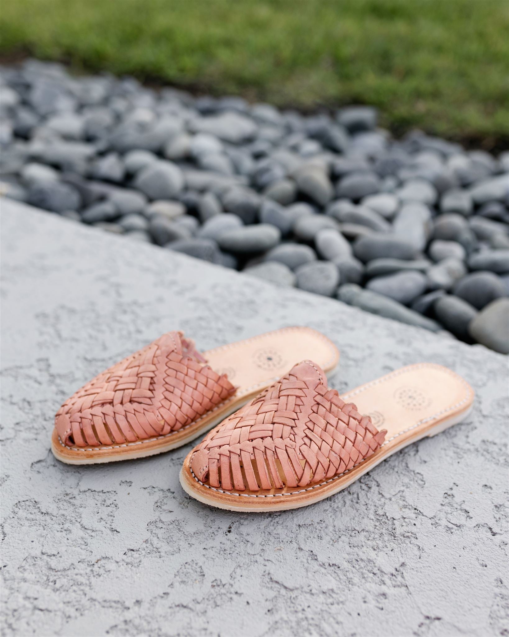 Leather clearance slide mules
