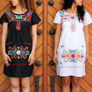 Las Poblanas, Mexican Embroidered Dress