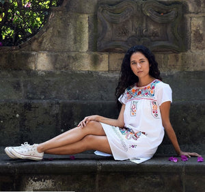 Las Poblanas, Mexican Embroidered Dress