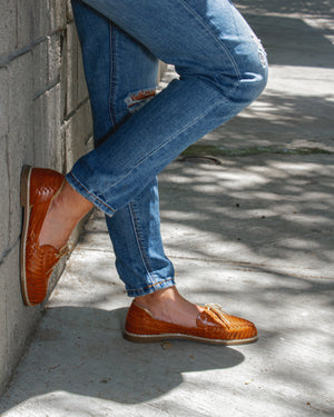 Brown Laces Mexican Leather Huaraches